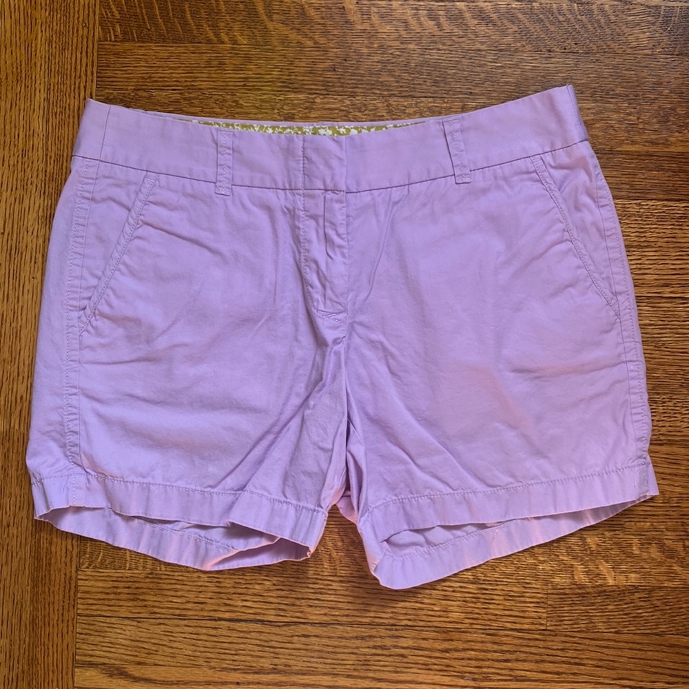 J. Crew Purple Chino Shorts